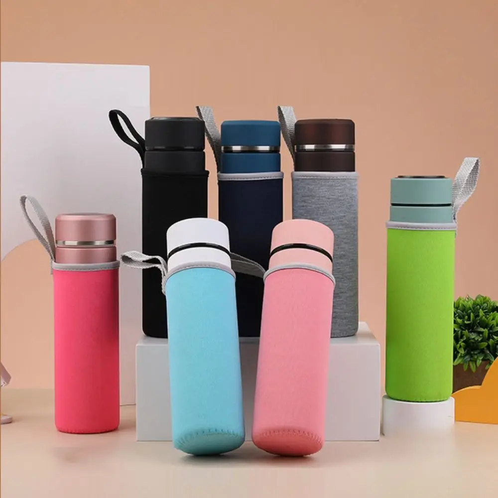 High Quality Portable Water Bottle Cover Anti-fall Elastic Water Bottle Case Neoprene Creative Vacuum Cup Sleeve Outdoor