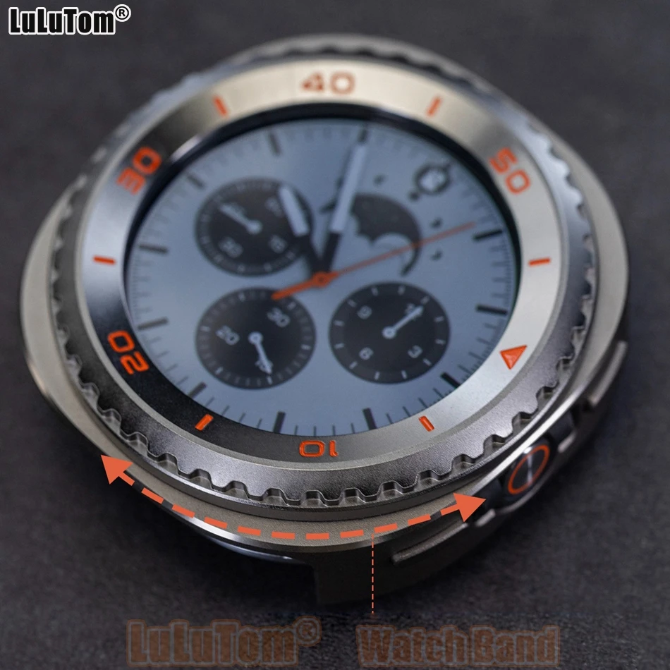 Capa em Metal para Samsung Galaxy Watch 8 Classic 46mm – Proteção Antichoque com Bumper Traseiro em Policarbonato (PC) – Acessórios para Galaxy Watch 