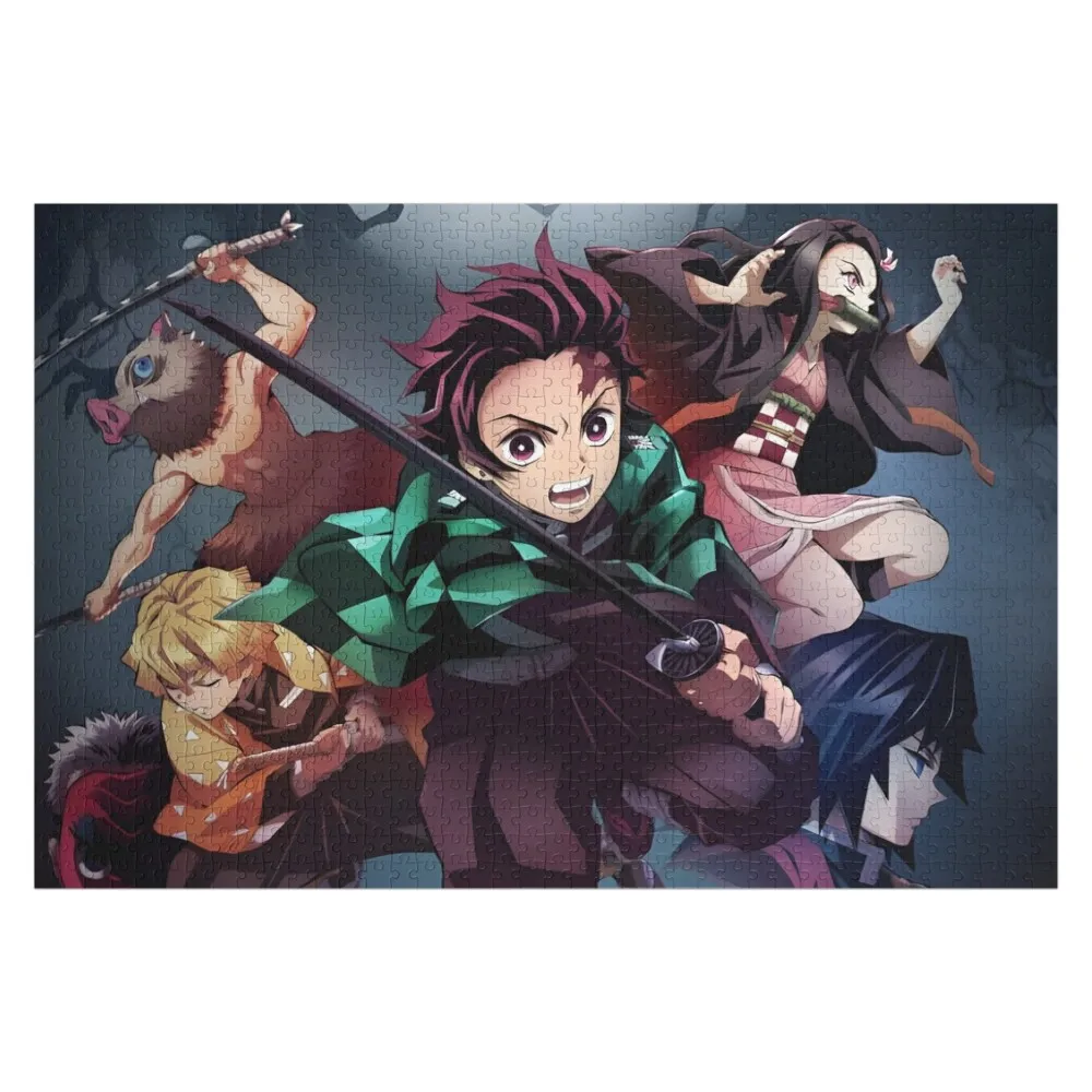 

Demon Slayer Kimetsu no Yaiba Demon Slayer - Cover image Jigsaw Puzzle Christmas Toys Name Wooden Toy Puzzle