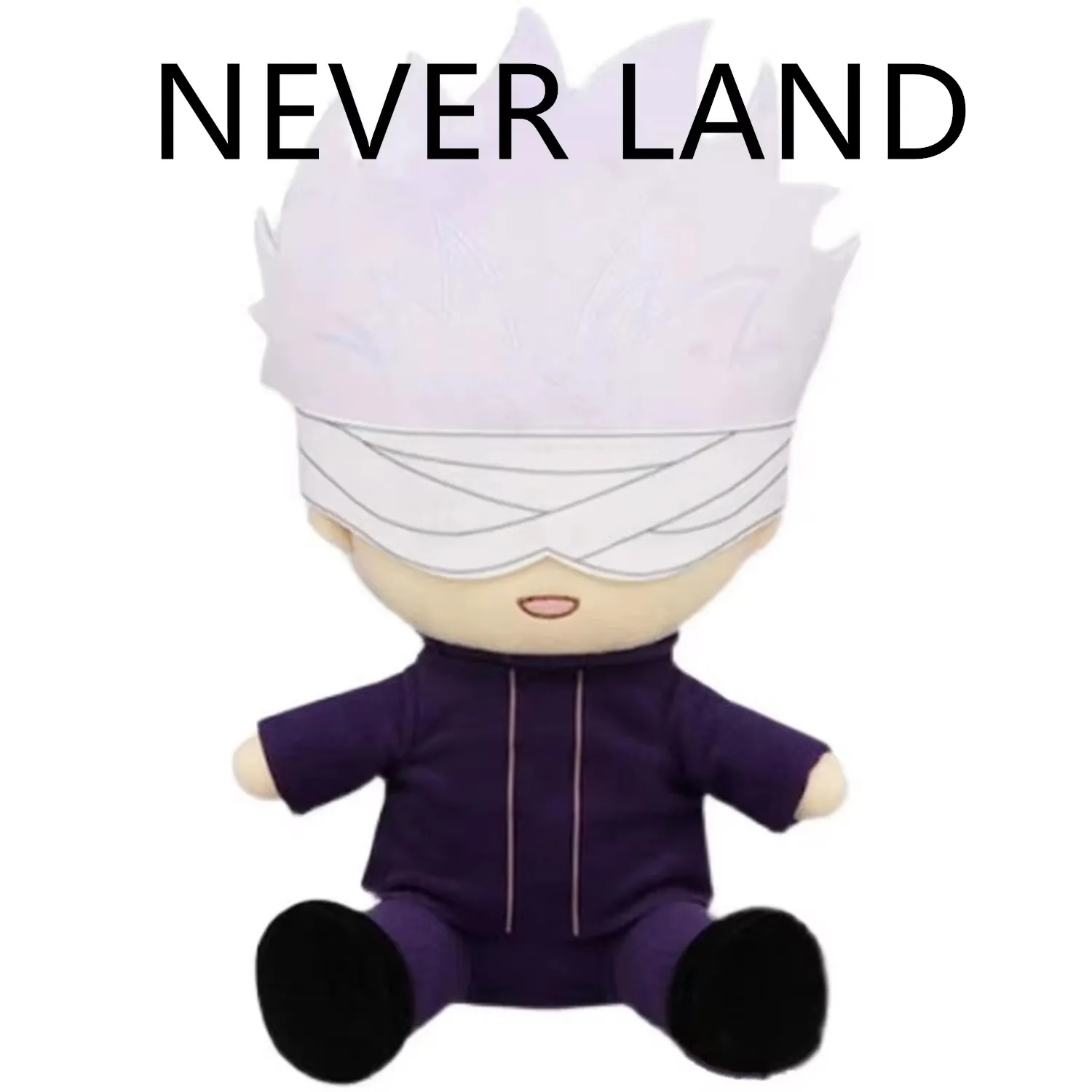 

Anime Satoru Gojo Black Eye Mask Plush For Girls Boys Kids Stuffed Toys Children Gifts 30CM