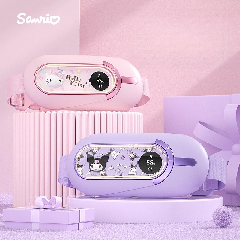 MINISO estilo de Disney Kulomi Warm Palace Treasure dismenorrea para niñas lindo pantalla Digital inteligente masaje cinturón de compresión caliente