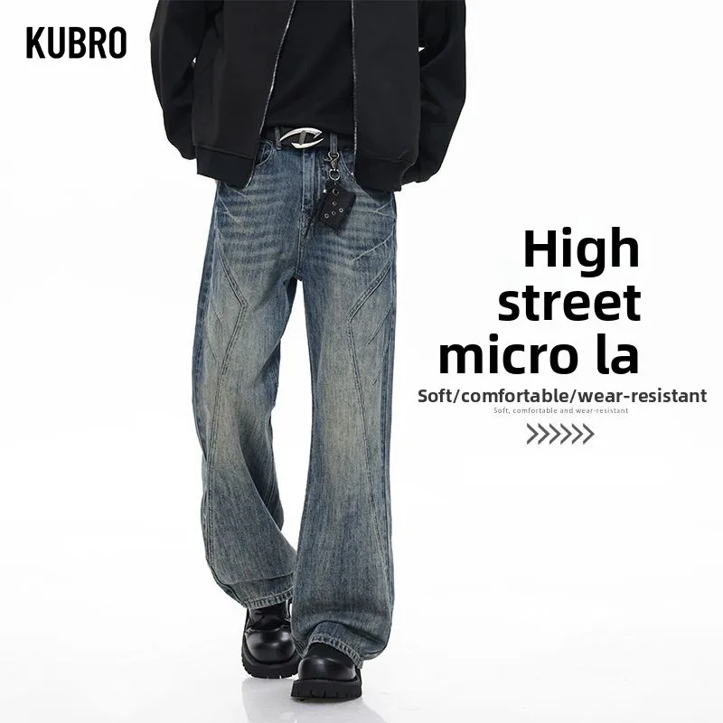 

Осень-зима, новые мужские повседневные джинсовые брюки, высококачественная деловая спортивная одежда, джинсы, модные мужские прямые эластичные длинные джинсы