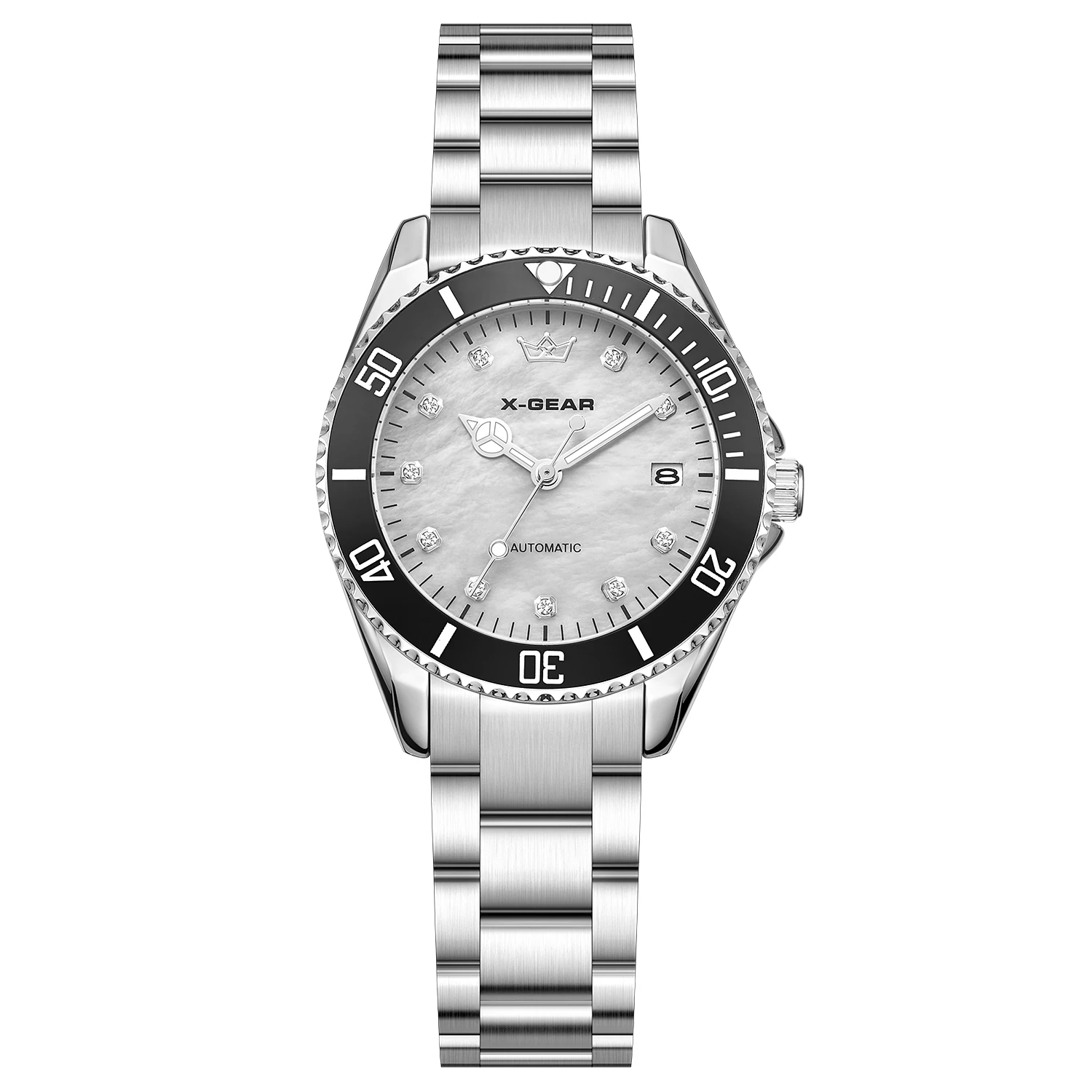Women's Mechanical Watch with Diamond Dial
