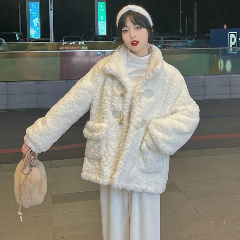 Coat Women Clothes Korean Version Fashion New Model Autumn and Winter Thicken Stand Collar Keep Warm Coat