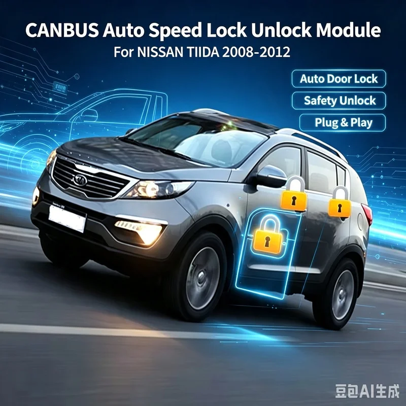 For NISSAN TIIDA 2008--2012 CANBUS Car Auto Speed Lock Car Safety Door Lock and Unlock Module Factory Made Originally