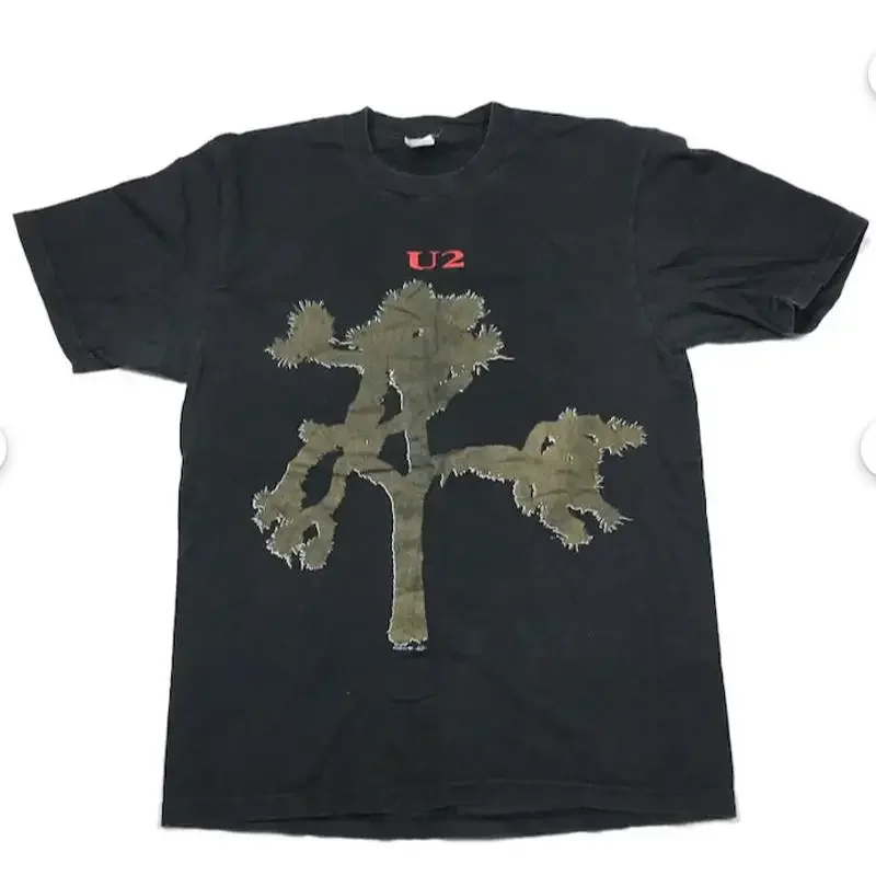 VTG U2 1987 Joshua Tree 2 Sided T Shirt Tour Concert Hering Tag Men's