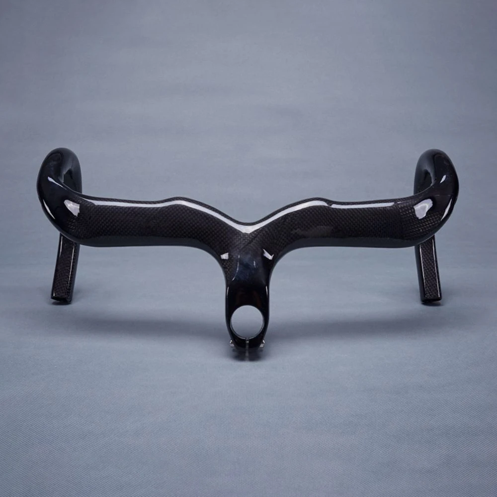 

Bicycle Handlebar Carbon Fibre Bike Road Integrated Handlebar With Stem For Fork Diameter 28.6mm