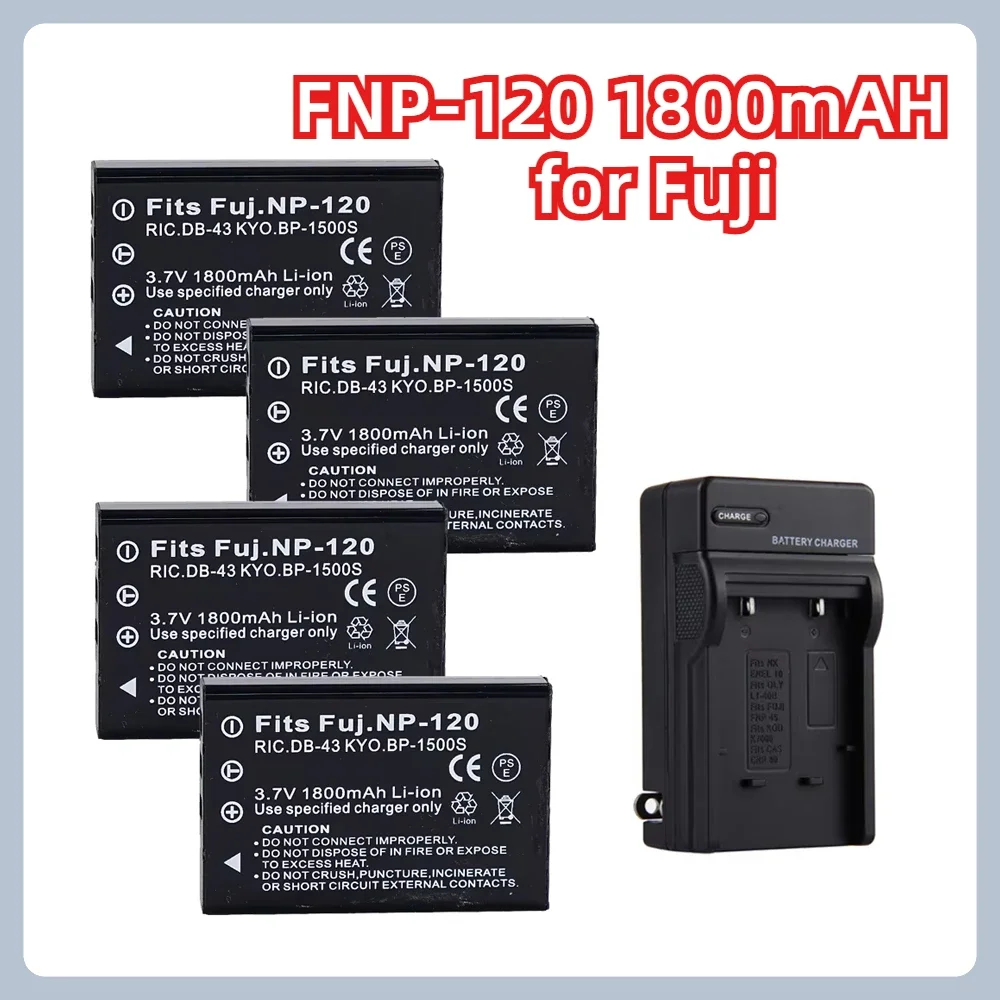 FNP-120 1800mAH 3.7V Battery Suitable for Fuji M603 MX4 MX500 F10 F11 Camera Battery