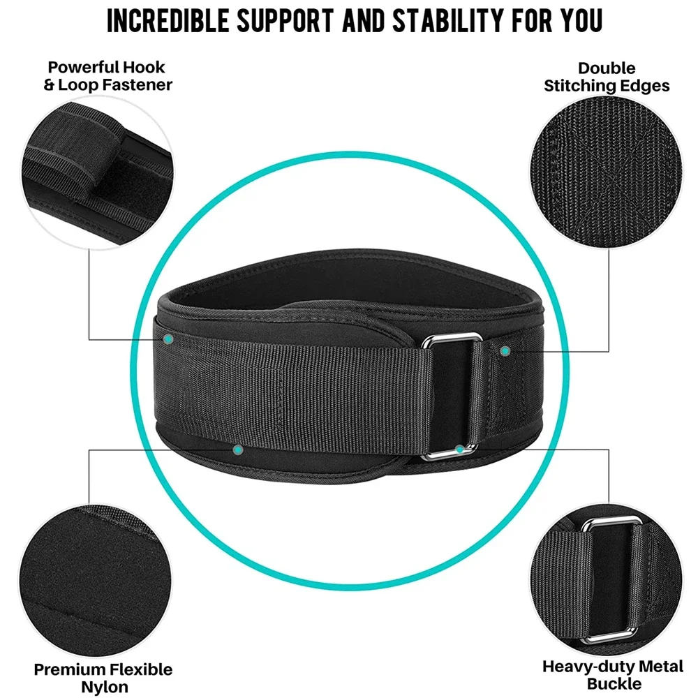 1Pcs Fitness Weight Lifting Belt for Men & Women Gym Belts for Weightlifting,Powerlifting, Strength Training, Squat or Deadlift