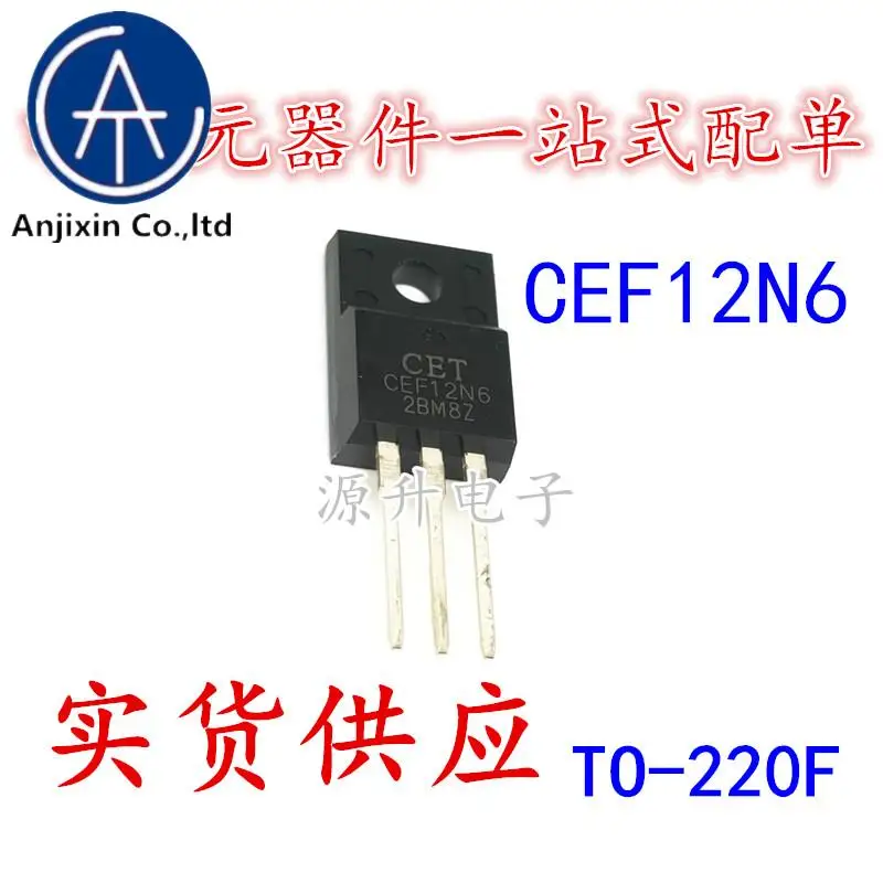 20 pces 100% original novo cef12n6 realce modo rede campo efeito transistor TO-220F n-channel