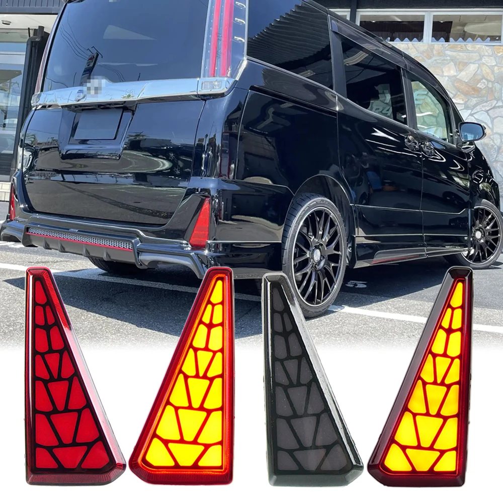 

Индикатор мигалки для Toyota Noah Voxy 2014-2018 светодиодный отражатель заднего бампера задний фонарь стоп-сигнал с указателем поворота