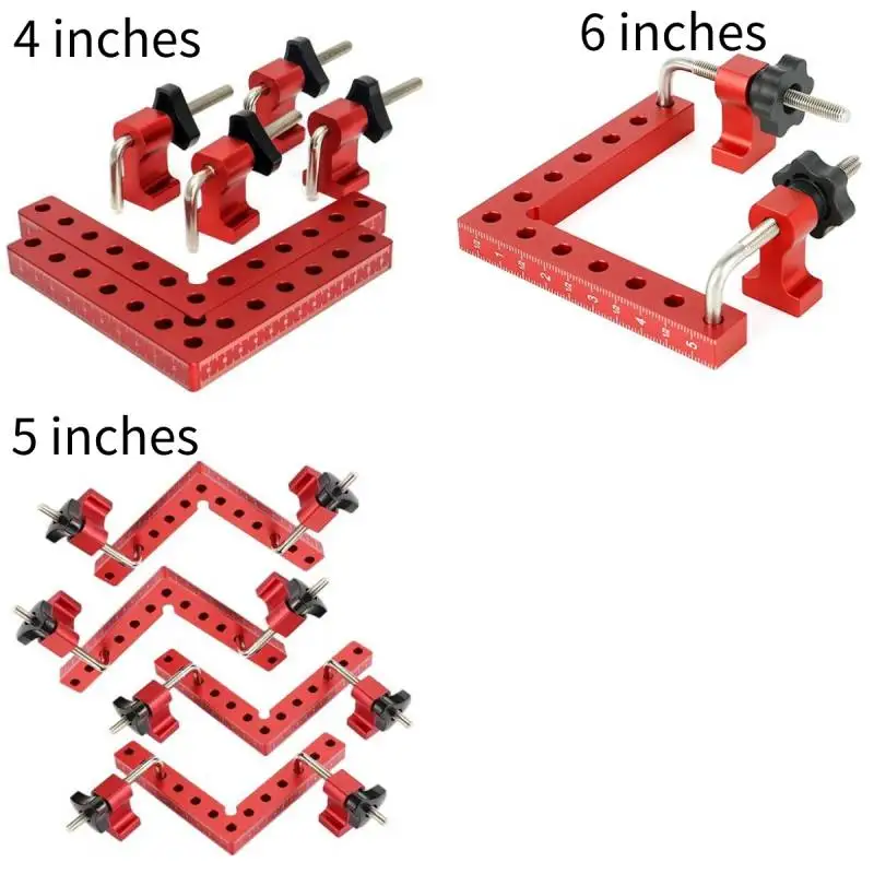 90 Degree Positioning Squares Right Angle Clamping 5.5X5.5Inch Woodworking Carpenter L-Type Corner Clamping Tool