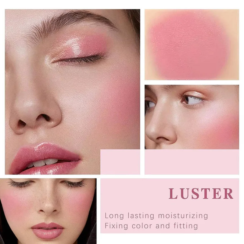 

MLSMILE Girl's Watercolor Liquid Beauty Natural Veet Matte Creamy Cheek Rouge 6 Colors Facial Blusher Tint Peach Blush Makeup