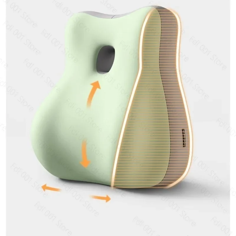 Soft Support Waist Back Cushion Multiscene Use Pillow Cushion for Office Chair Bedside Car Student Dormitory Rest