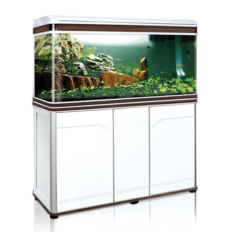 

Household Glass Aquarium Bottom Filter Waterproof Bottom Cabinet Fish Tank Living Room Goldfish Tank Lazy Free Water Change