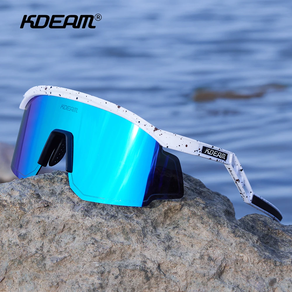 KDEAM Ultralight Cycling Sunglasses Men Polarized Lens TR90 Material Shades Competitive Sports Sun Glasses Biking