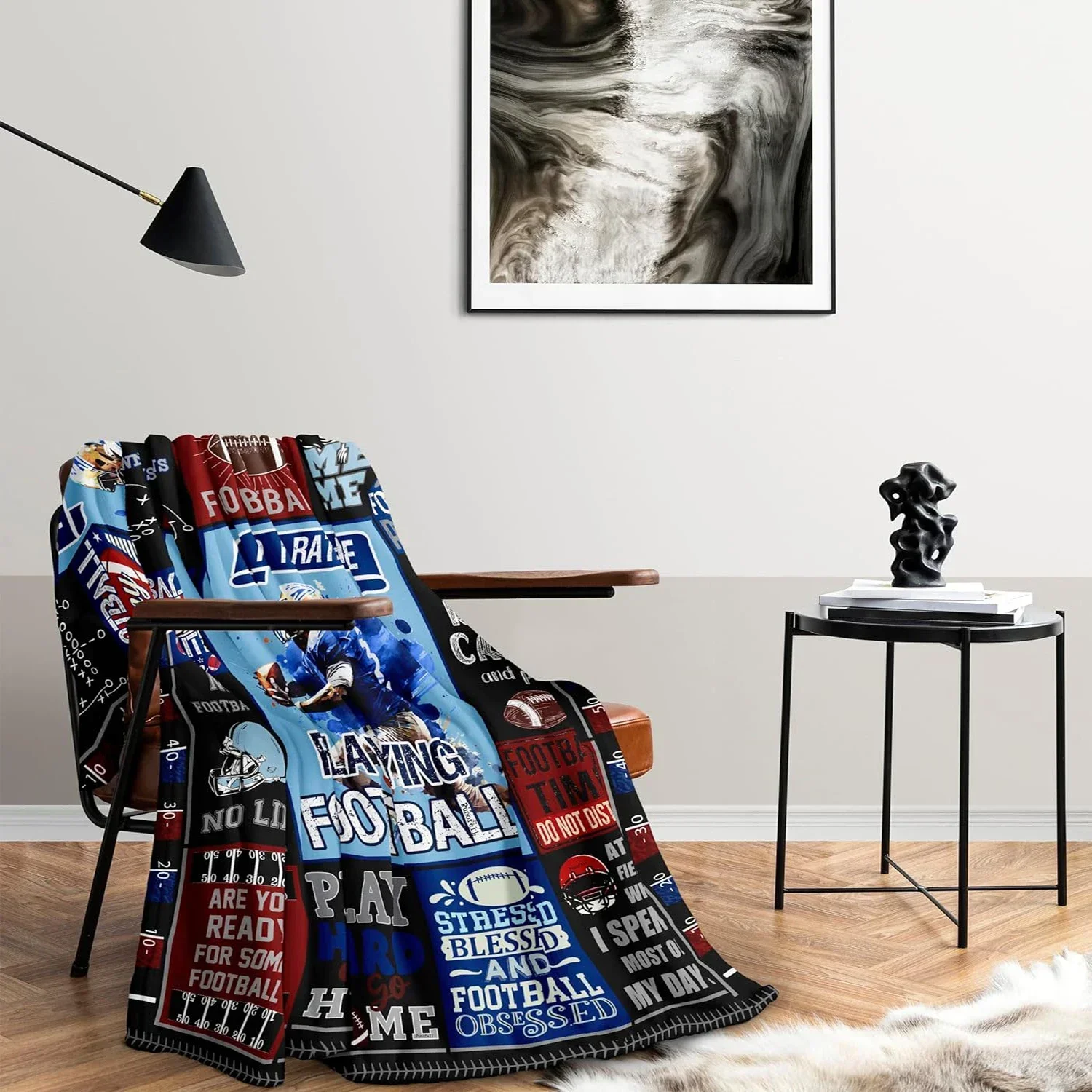 

3D Pattern Baby Blanket Football Comfortable Soft Home Bedroom Bed Sofa Picnic Travel Office Cover Decor Throw Blankets Kids