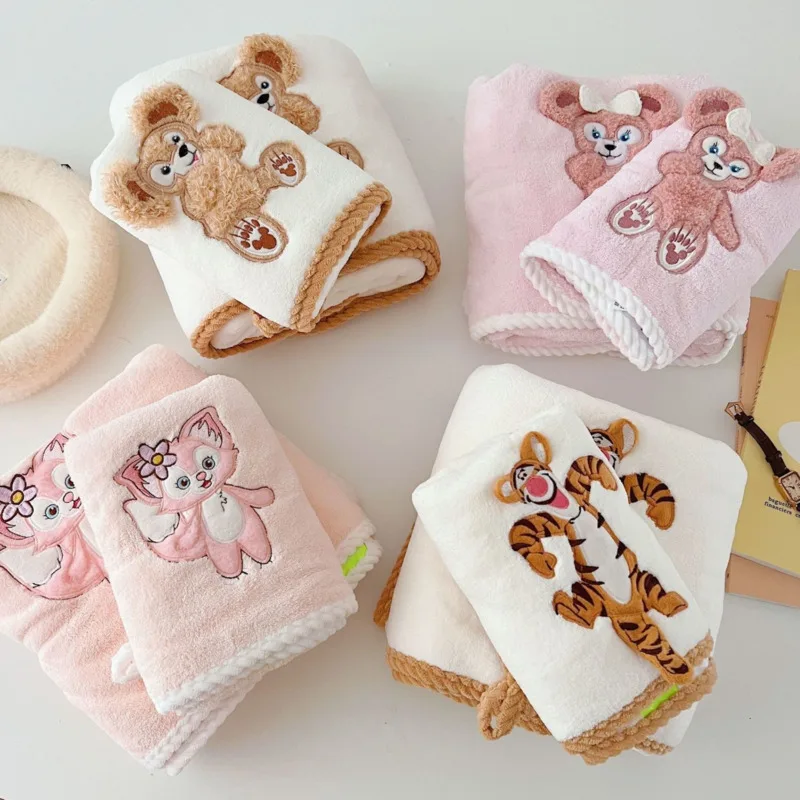 Disney Lina Bell Tigger Set di asciugamani asciugamano da bagno assorbente veloce asciugamano da bagno in cotone carino bambini adulti gettare