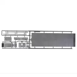 Orlando Hunt Models N02   1/32 Parts Low Platform Flatbed Trailer OHPCK00880 Cargo Compartment SA0136