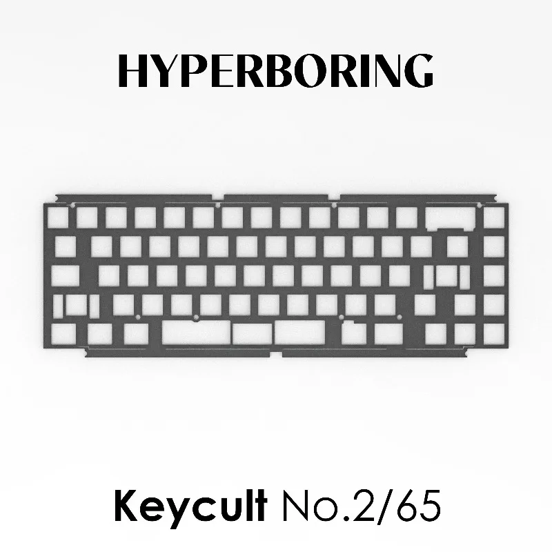 Keycult No.2/65 Keyboard Positioning Plate Custom PP PC Aluminum Carbon PCB Stab Board for Mechanical Keyboard Accessories Gifts