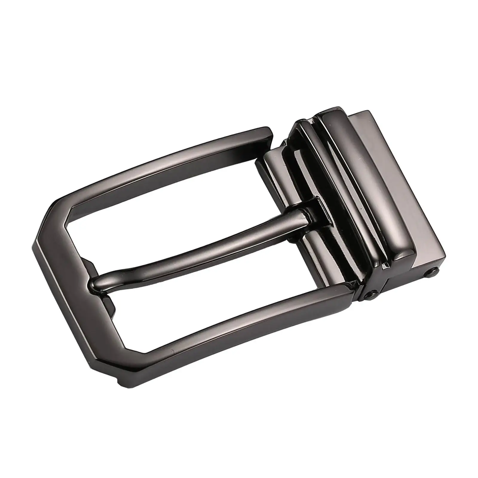 Hebilla de cinturón de aleación para hombre, correa de cuero de aleación de Zinc, Pin rectangular clásico, reemplazo de hebilla de cinturón, 32mm-34mm