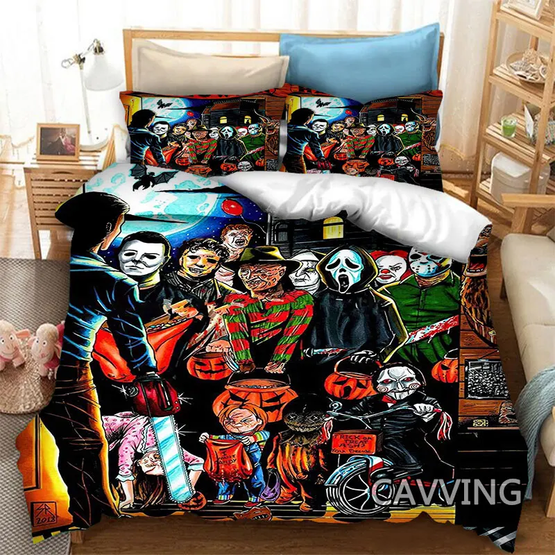 

Horror Movies Characters 3D Bedding Set Duvet Covers & Pillow Cases Comforter Quilt Cover Home Textile (US/EU/AU Sizes) K01