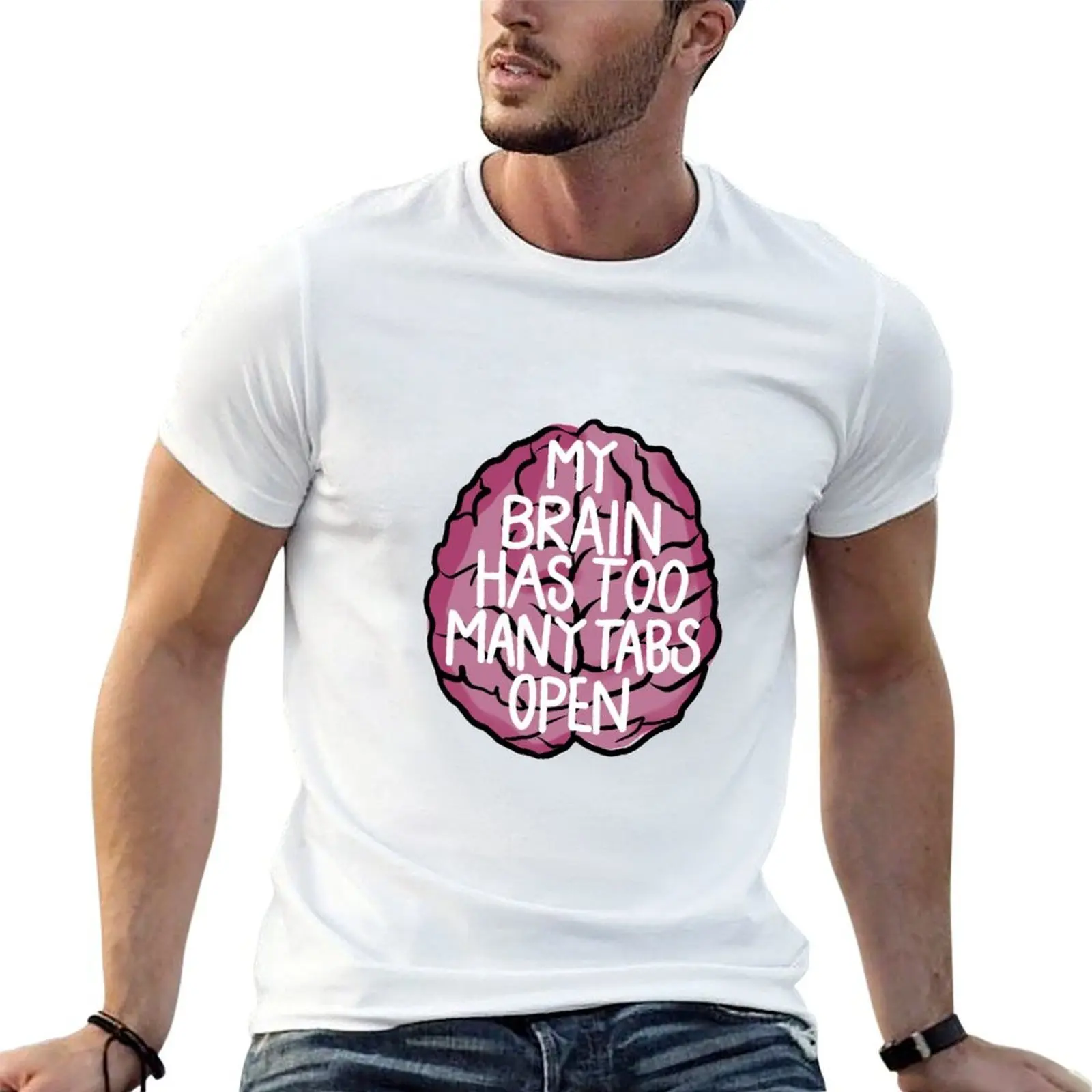 

Brain Tabs T-Shirt printed t shirts for man t shirts for man graphic funny t shirt personalised T-shirt