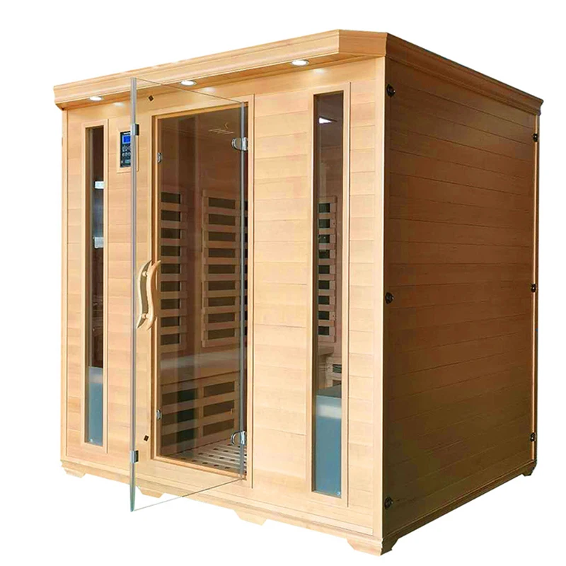 Exquisite And Comfortable Sauna Room Cheap Wooden Sauna Room Customizable Size Sauna Room Glass Door
