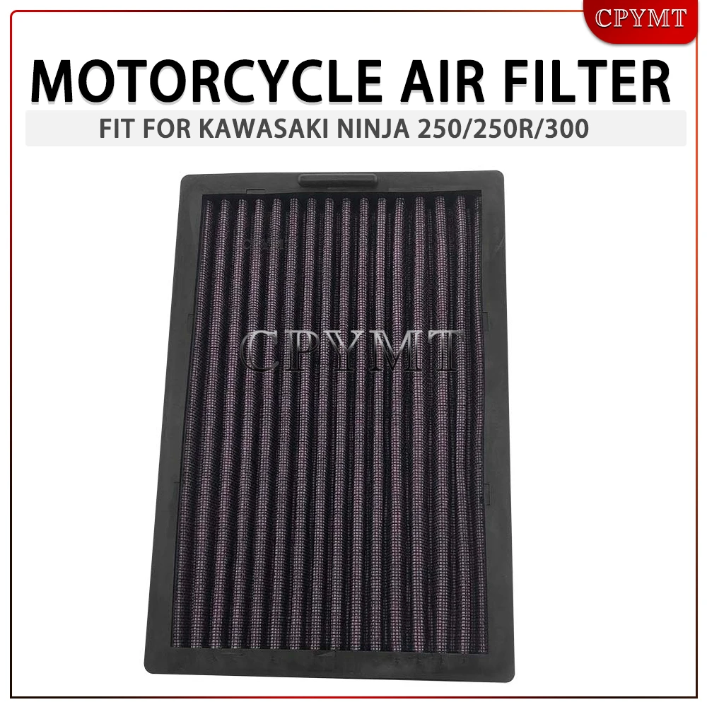 

Motorcycle Air Filter fit For KAWASAKI NINJA 250/250R/300 ABS Z300 Ninja250 Ninja250R Ninja300 EX300 2008-2017 Accessories