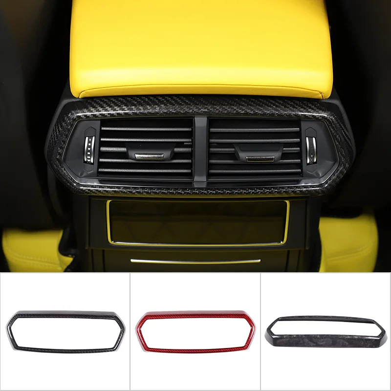 

Real Carbon Fiber Car Rear Air Conditioning Vent Outlet Frame Cover Trim For Lamborghini URUS 2018-2021 Interior Accessories