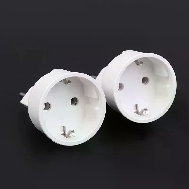 1 Piece Embedded  Adapter Converter Plug EU DE Germany Socket 3 Pin  Plugs Adaptor  Plugs Turn To French Plugs