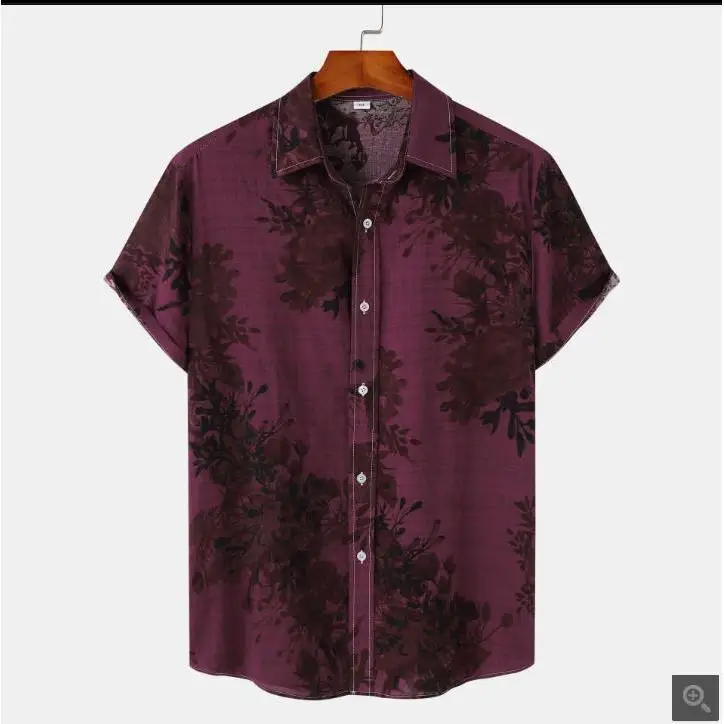 

Мужской летний повседневный топ irt Stand Fit Faion Urban ort Sve с цветочным принтом для молодежи