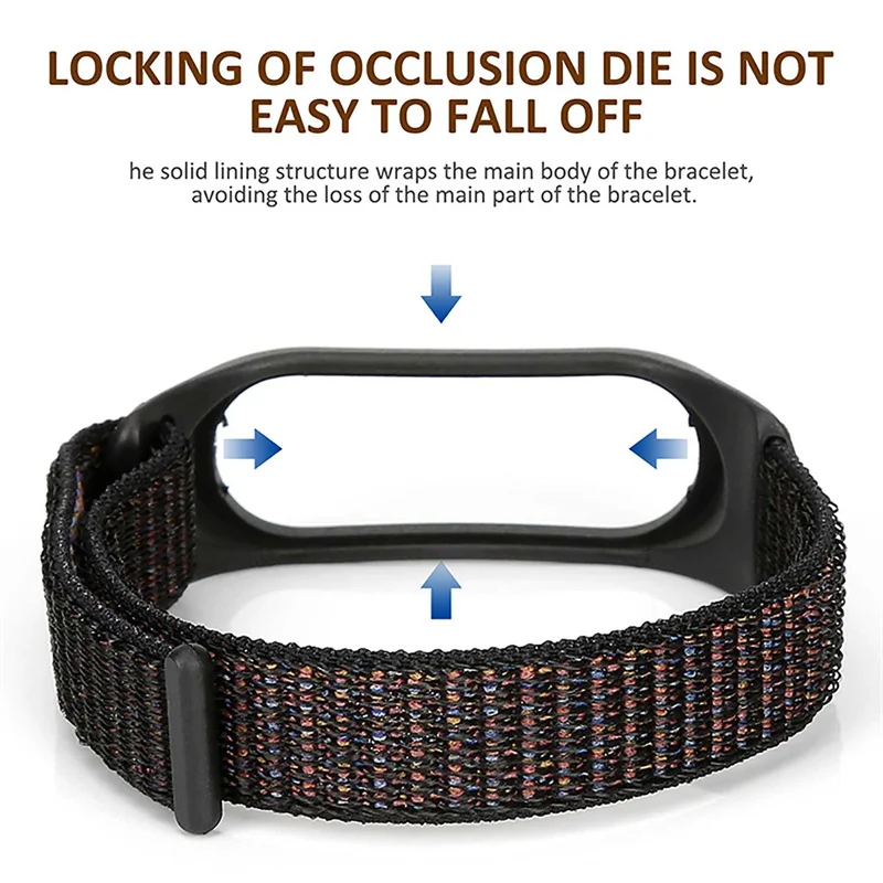 Nylon loop For Xiaomi Mi Band 7 4 3 5 6 smartwatch Wristband Sport Correa Breathable Replacement Bracelet for Miband 6 8 Straps