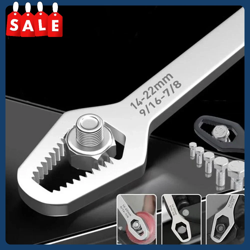 

Hot-selling RT model 3-17mm self-tightening adjustable T-handle screw wrench: universal double-ended hand tool