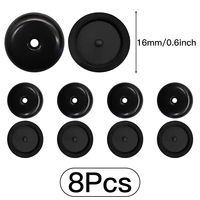 4Pairs Seat Belt Button Buckle Stop Universal Fit Stopper Kit Black Car Safety Seatbelt Stopper Buckle Anti-slip Button Retainer