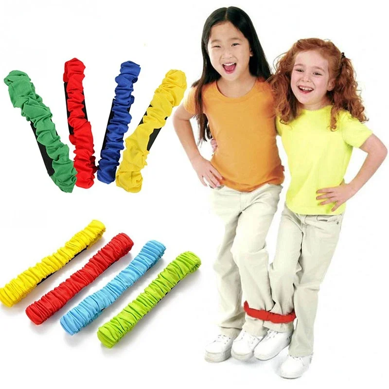 

5pcs Children Two People Three-legged Ropes Tied To Foot Running Race Sports Game Outdoor Kid Cooperation Training