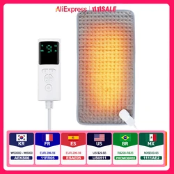 Manta calefactora eléctrica de 58x29CM, estera calefactora, almohadilla de lámina eléctrica para cama, sofá, mantas térmicas cálidas para invierno, calentador para uso doméstico