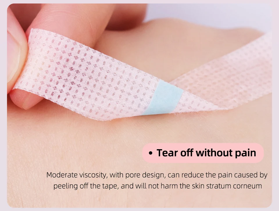 Gel-Silikonband für Wimpernverlängerung, Lift-Klebeband, atmungsaktives PE-Klebeband aus Vliesstoff, Mikroporen unter den Augen, Las-Pad, sinnes Silikon-Gel-Klebeband – Detail 9