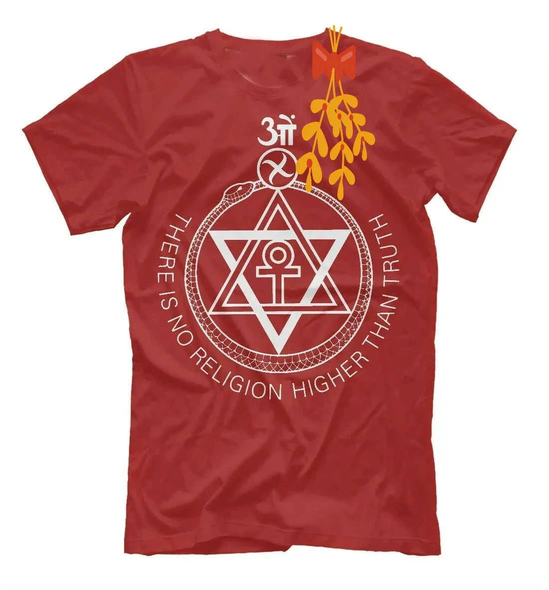 Sign of Theosophy. Esoterics Psychedelic T-Shirt 100% Cotton O-Neck Summer Short Sleeve Casual Mens T-shirt Size S-3XL