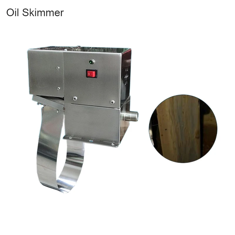 Portable Oil Skimmer Steel Belt  Oil Scraper Degrease Oil-Water Separator Recovery Machine