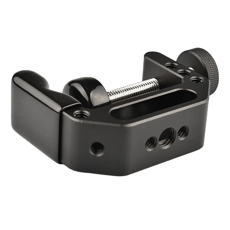 Braçadeira C forte com clipe tipo C metal com furo rosca 1/4 polegadas-20 3/8 polegadas-16