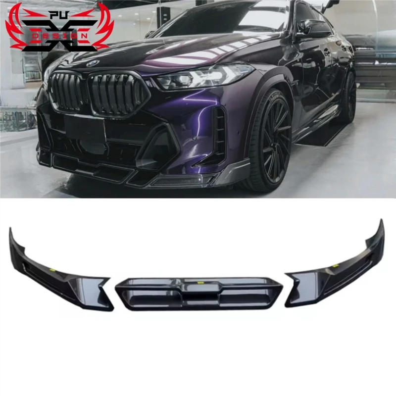 

Carbon Fiber Front Bumper For BMW X6 G06 lci FD Style Front Lip Spoiler Body Kit