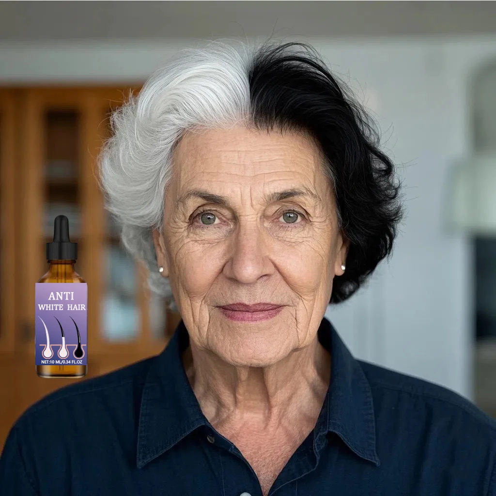 

White hair killer, remove gray hair and restore natural hair color in 7 days 2025