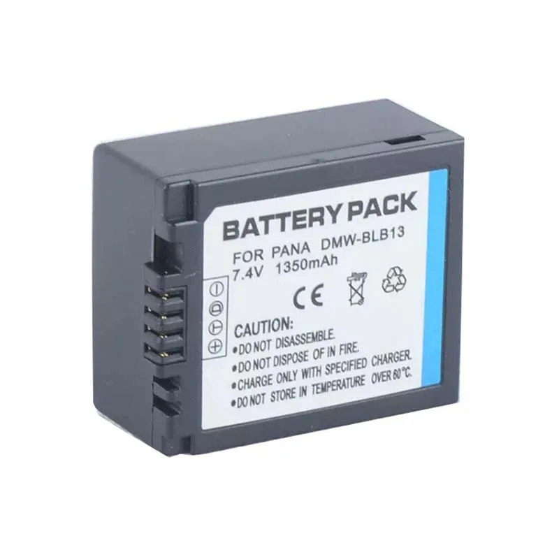 7.2V 1350mAh DMW-BLB13 Camera Battery for Panasoinc DMC-G10 G1 G2 GF1