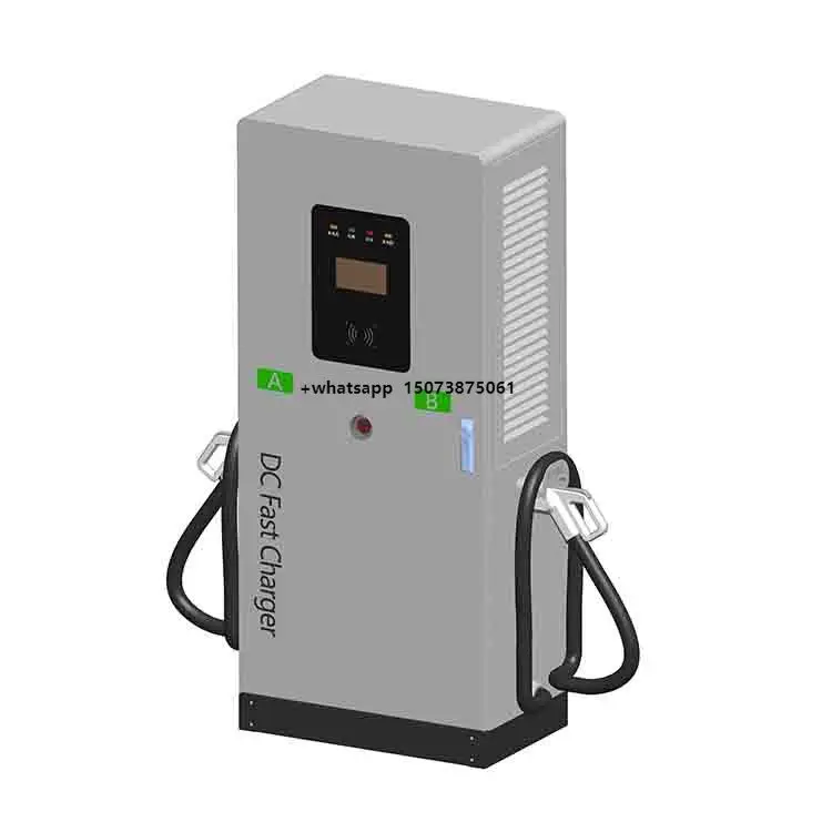 New CCS1 CCS2 EV DC Converter Double  Charging Pile 120kW IP55 Protection 2-Year Warranty Standing Charger for Electric