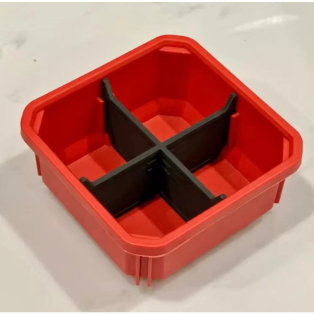 Divisorio a 4 Scomparti Compatibile con Milwaukee Packout Slim Bin, Organizzatore per Cassetta degli Attrezzi, Accessorio
