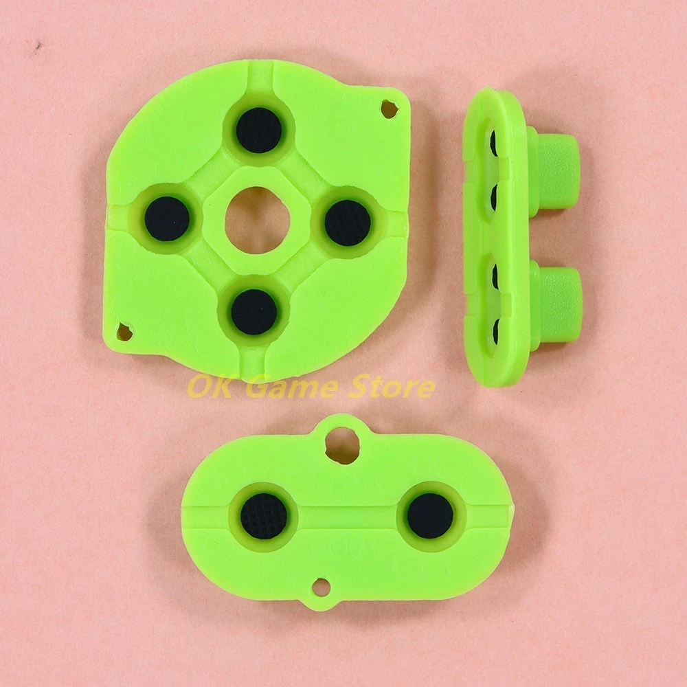 50 set di cuscinetti in gomma conduttiva colorata cuscinetti in silicone per pulsanti per accessori per console di gioco Gameboy Color GBC