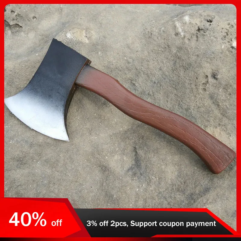 

30cm Cosplay Fire Axe Stage Prop Weapon Role Playing Cos Axe PU Weapon Model Childrens ToysIndoor Decorations Christmas Present