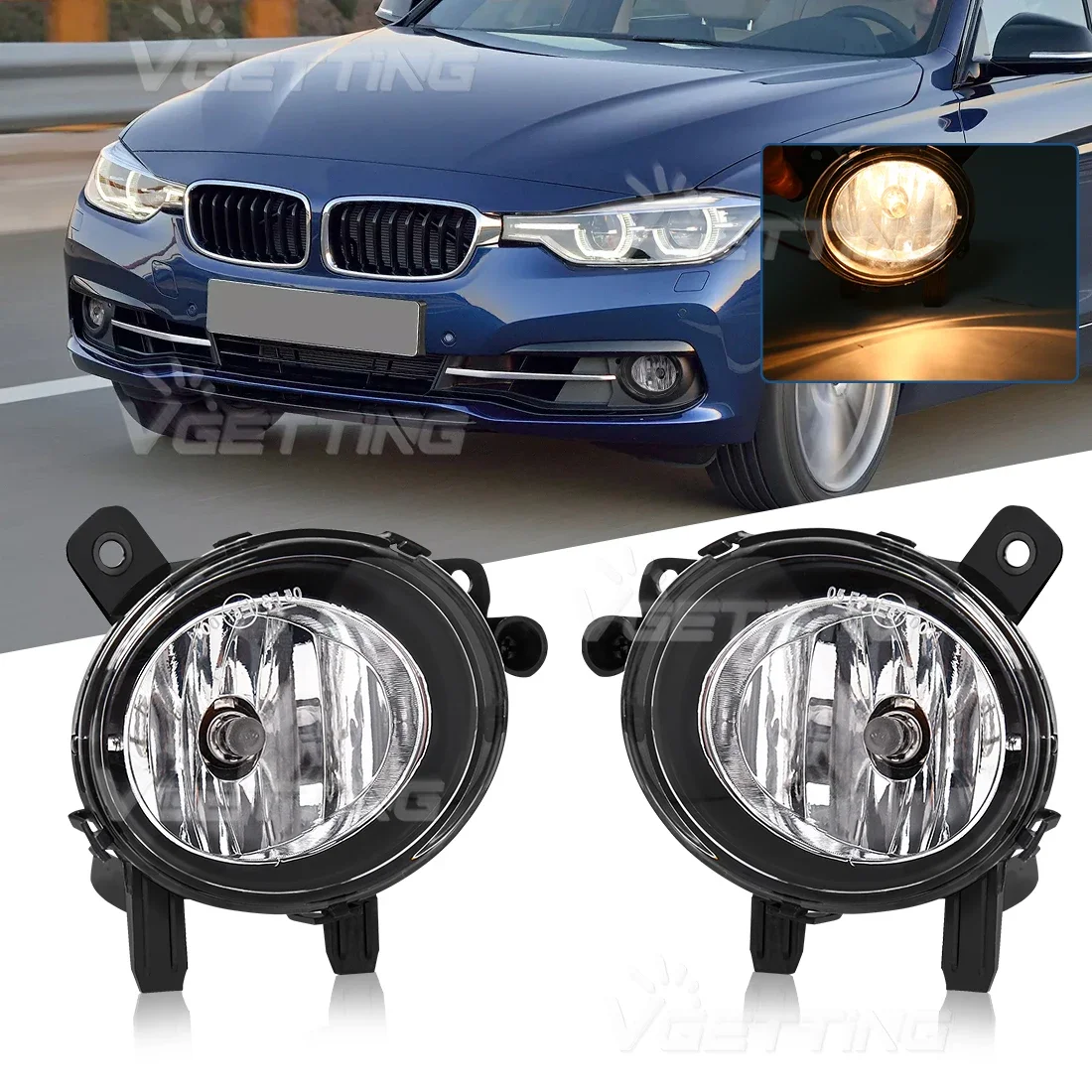 

Автомобильные противотуманные фары в сборе для BMW F20 F21 F22 F23 F45 F46 F30 F31 F34 F35 Галогенные лампы переднего бампера Фара дальнего света 12 В