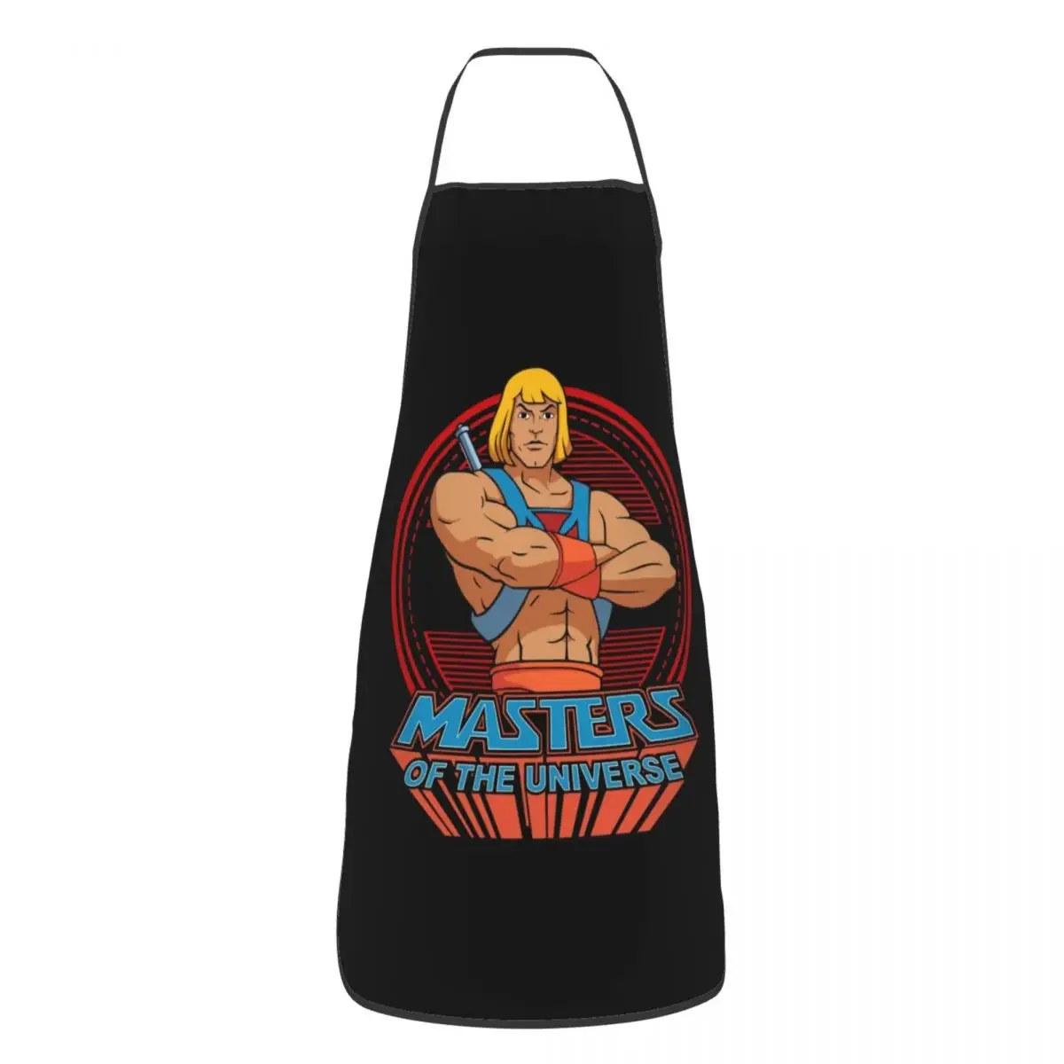 Vintage He-Man Masters Of The Universe Bib Apron Women Men Kitchen Chef Eternia Tablier Cuisine for Cooking Baking Gardening